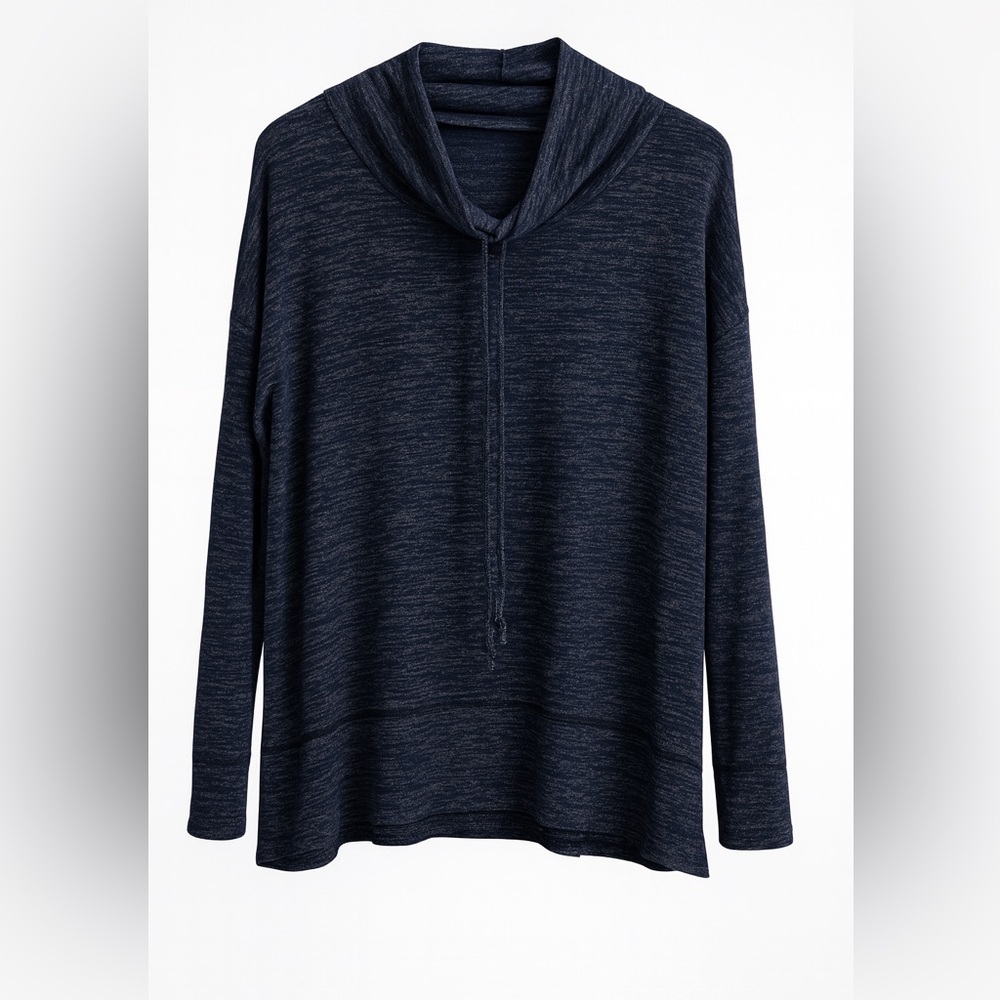 Chic Long Sleeve Navy Dress